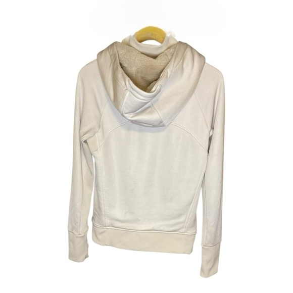 Athleta Triumph Hoodie Luxe Shine Pearl White M - Picture 2 of 3